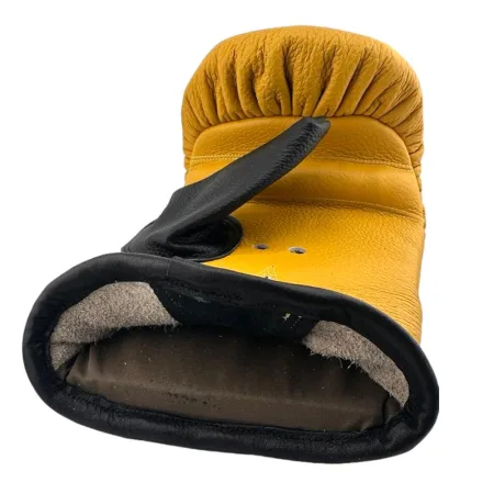 Leather Bag Gloves (Mitts) Yellow - Yellow Universal