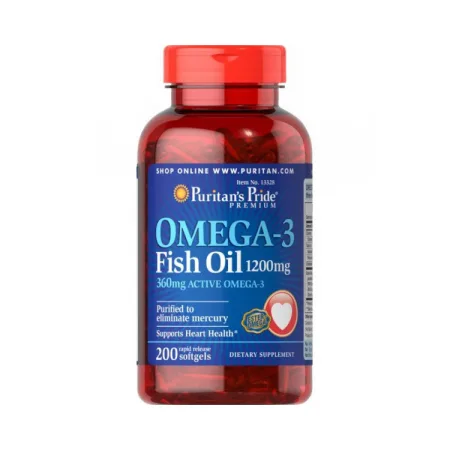 Omega-3 Fish Oil 1200 мг - 200 софтгель