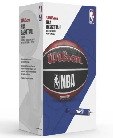 М'яч баскетбольний в подарунковій коробці + насос Wilson NBA TEAM TRIBUTE BSKT CHI BULLS S розмір 7 WZ4021501 XP Оригінал
