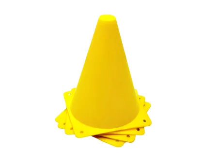 Sports cones EasyFit 17 cm (set of 4) yellow