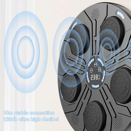 Боксерський тренажер електронні, настінний з дисплеєм та музичні колонки - 43 x 43 x 5 см