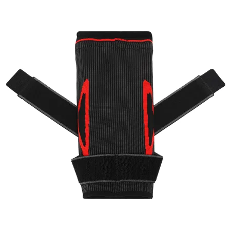 Наколінник бандаж еластичний з фіксуючим ременем та силіконовим кільцем та спіральними ребрами жорсткості SIBOTE 1 шт XL