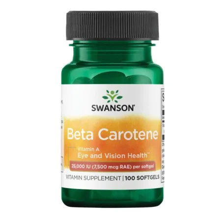 Beta-Carotene 25000 IU (7500 мкг RAE) - 100 софтгель