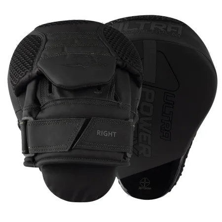 Лапи боксерські PowerPlay 3044 Pro Carbon Ultra Series чорні PU [пара]