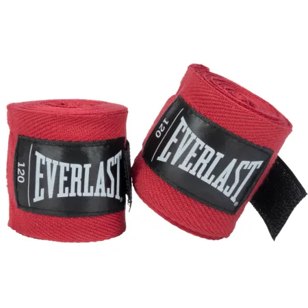 Бинти боксерські Everlast CORE HANDWRAPS 120X2 червоний універсальні 120 дюймів (304,8 см) (оригінал) P00003246