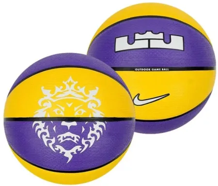 М'яч баскетбольний Nike Playground 2.0 8P L James Deflated Court Purple/Amarillo/Black/White розмір 6 N.100.4372.575.06 (оригінал)