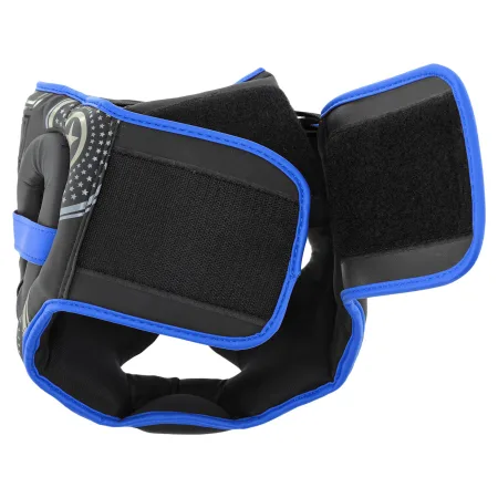 Шолом боксерський з повним захистом PVC TWN чорно-синій M