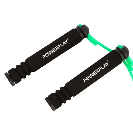 Скакалка PowerPlay 4205 класичний Plus Jump Rope зелена 2,7 m.