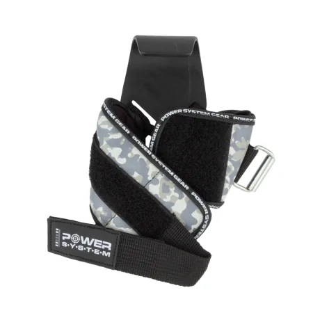 Крюки для тяги на запястье Power System PS-3370 Hooks Camo Black/Grey - XL