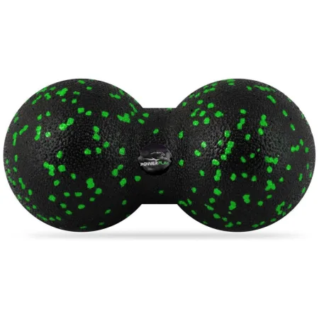 Набір для масажу та йоги PowerPlay PP_4095 EPP (ролик 45*15 + 2-ва мячі) Green + резика 5,5 кг.