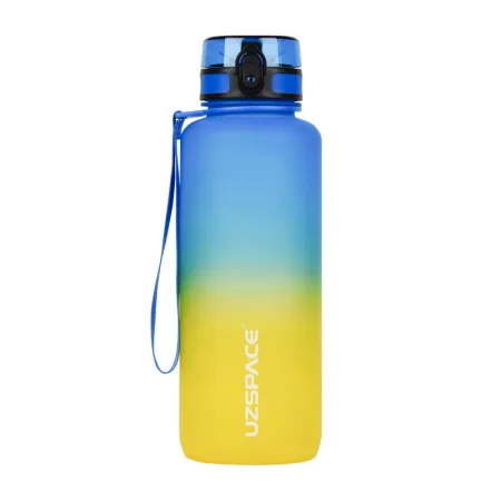 Uzspace Frosted Gradient Waterbottle 3056 1,5 л blue/жовтий