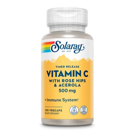 Vitamin C with Rose Hips & Acerola, Timed Release 500 мг - 100 капсул