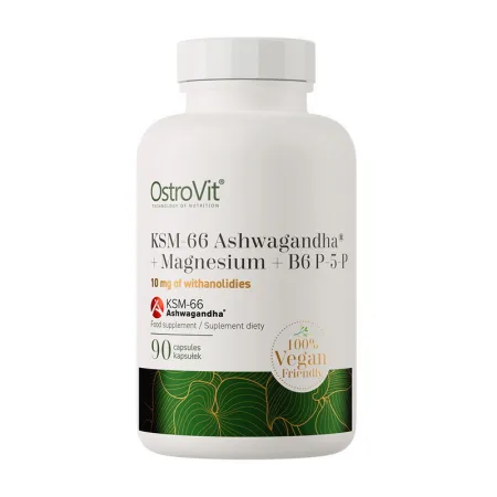 Ashwagandha KSM-66+Magnesium+B6 P-5-P - 90 капсул