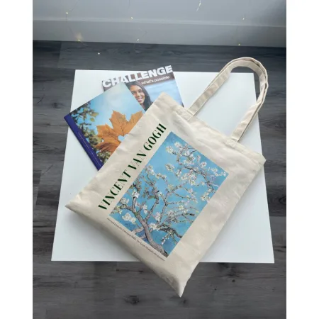 Екошопер BookOpt BK4098 Vincent Van Gogh Almond Blossom бежевий