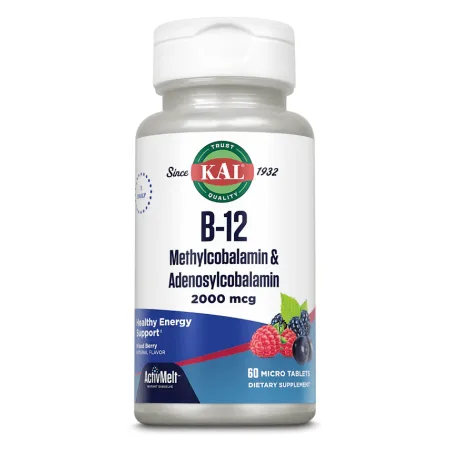 B-12 Methylcobalamin and Adenosylcobalamin 2000 мкг - 60 таблеток