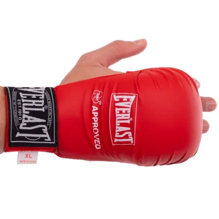 Рукавички накладки для карате ELS червоний S