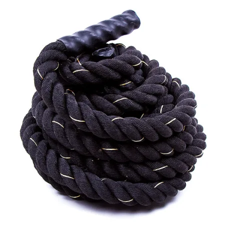 Канат для кросфита Battle Rope 12 м диаметр 5 см - черный