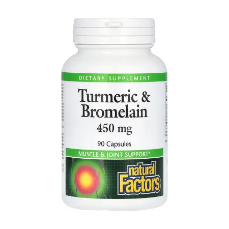 Turmeric & Bromelain 450 мг - 90 капсул