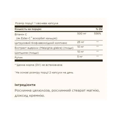 Ester C plus 500 мг Vitamin C - 100 капсул