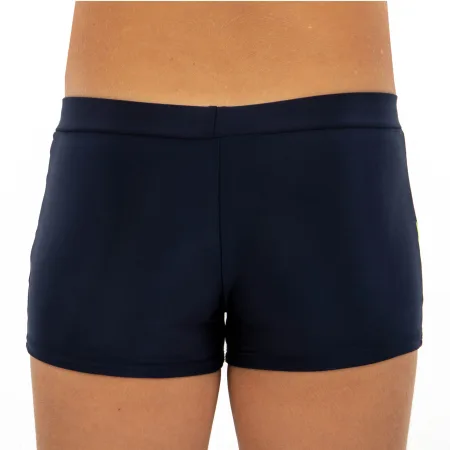 Плавки боксери для хлопчиків для плавання вік 6-10років темно-синій-салатовий 8