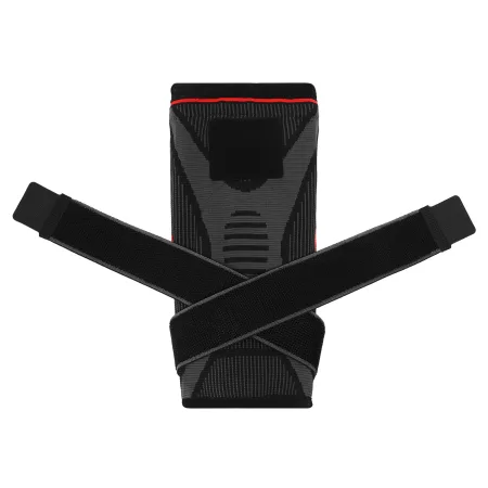 Наколінник бандаж еластичний з фіксуючим ременем та силіконовим кільцем та спіральними ребрами жорсткості SIBOTE 1 шт XL