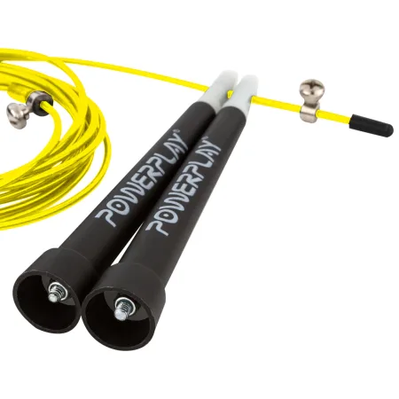 Скакалка швидкісна PowerPlay 4202 Ultra Speed Rope Жовта 2,9 m.