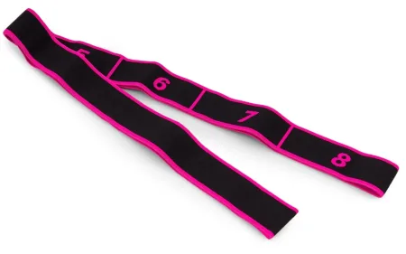 Еспандер з петлями для розтяжки PowerPlay PP_4311 Fitness Band Рожева 88*4 см.