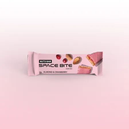 Батончик SPACE BITE Nut Bar 40 г Мигдаль і журавлина