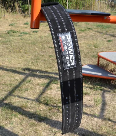 Пояс для пауерліфтингу Power System PS-3800 PowerLifting шкіряний Black - M