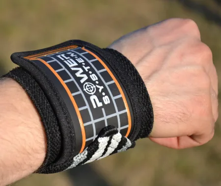 Кистьові бинти Power System PS-3500 Wrist Wraps Grey/чорний