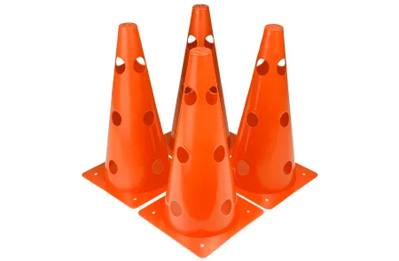 Конуси-фішки спортивні EasyFit 31 см (набір з 4 штук) помаранчеві