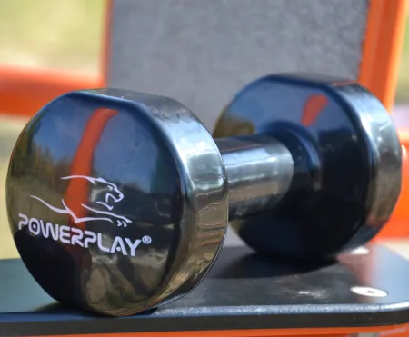 Гантель вінілова PowerPlay 4125 Achilles - 2 кг. чорна 1 шт.