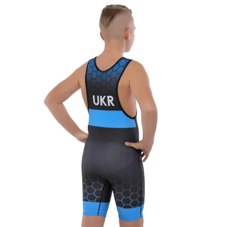 Трико для боротьби дитяче UKRAINE зріст 128-162 см S