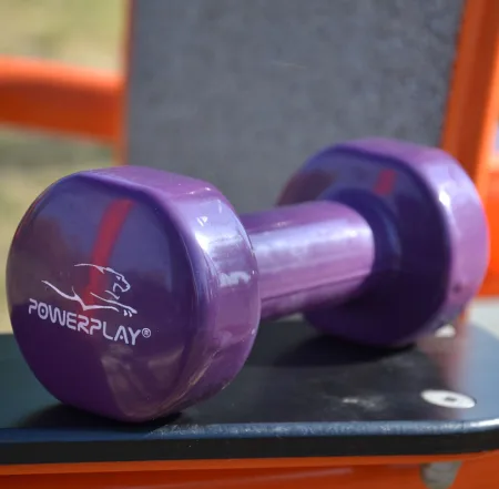 Гантель вінілова PowerPlay 4125 Achilles - 2,5 кг. фіолетова 1 шт.