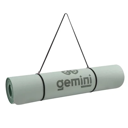 Килимок для фітнесу та йоги Sport TPE+TC 6 мм - зелений