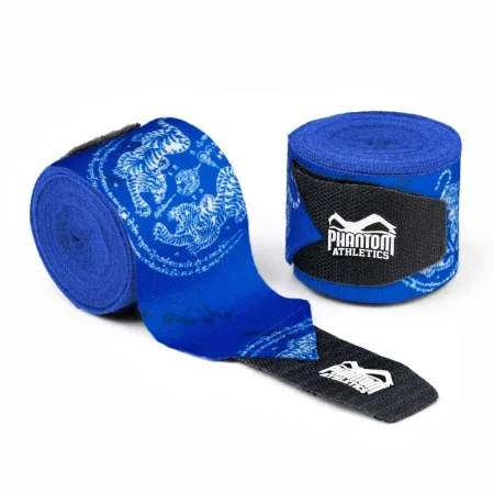 Бинти для боксу Phantom Muay Thai Blue 400cm. (4 м.)
