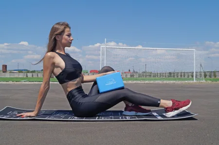 Блок для йоги PowerPlay 4006 Yoga Brick синій