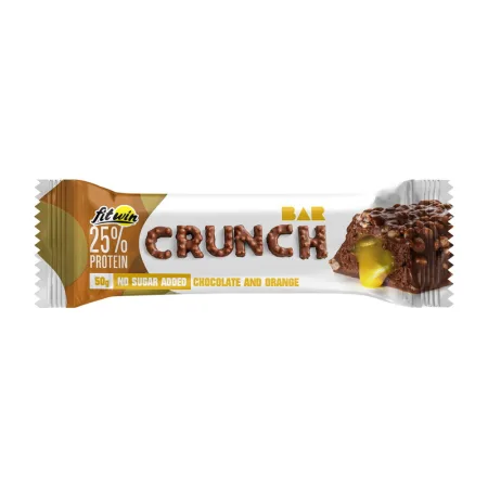 Crunch Bar No Sugar Added - 50 г шоколад і апельсин