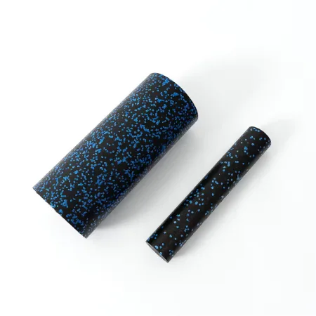 Роллер для занять йогою та пілатесом EPP чорний-синій