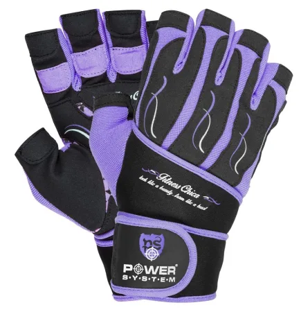 Рукавички для фітнесу Power System PS-2710 Fitness Chica жіночі Purple - S