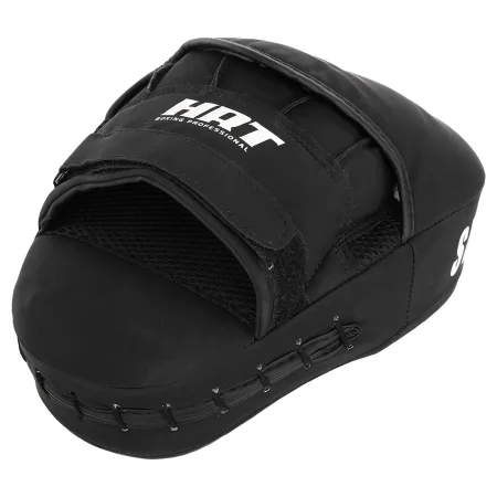 Лапа Вигнута для боксу та єдиноборств HARD TOUCH 19x5x25 см 2 шт - 23 см - Чорний, Жовтий