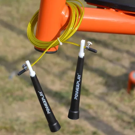 Скакалка швидкісна PowerPlay 4202 Ultra Speed Rope Жовта 2,9 m.