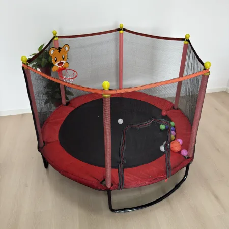 Батут дитячий 6в1 140 см MS 4291-R