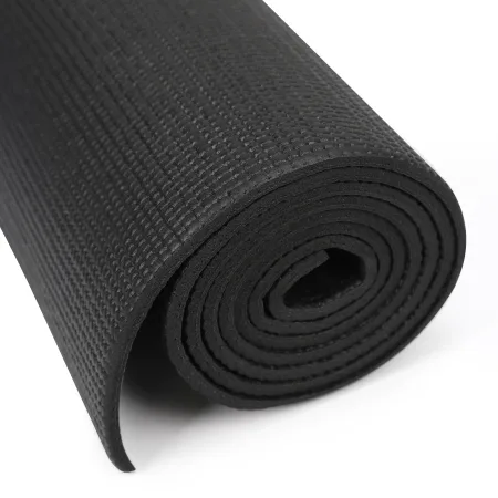 Килимок для фітнесу та йоги PVC Sport PVCY-6BK 173 см 61 см 6 мм чорний