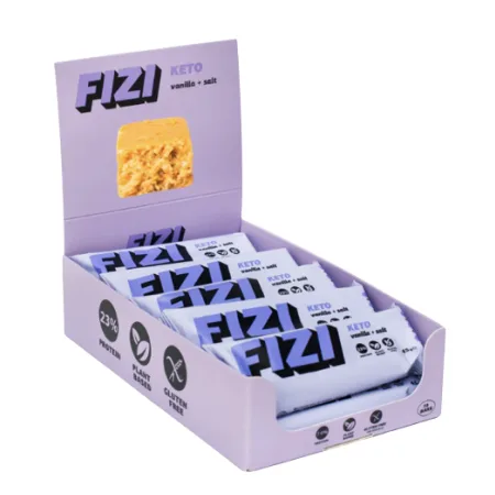 KETO Protein Bar - 10x45 г Ваніль + Сіль