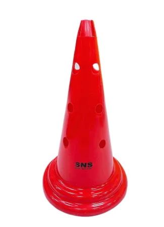 Конус-фішка для тренувань з отворами для SNS 50 см червоний