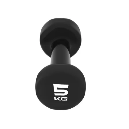 Гантель вінілова PowerPlay 4125 Achilles - 5 кг. Чорна 1 шт.
