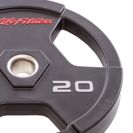 Диски для штанги поліуретанові LIFE FITNESS 51 мм 20 кг чорний