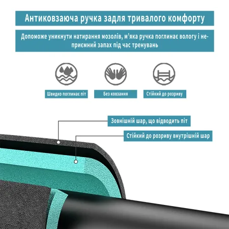 Розсувний розпірний турнік EasyFit BlueGymBar 70-95 см
