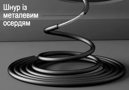 Швидкісна скакалка з лічильником EasyFit чорний-сірий